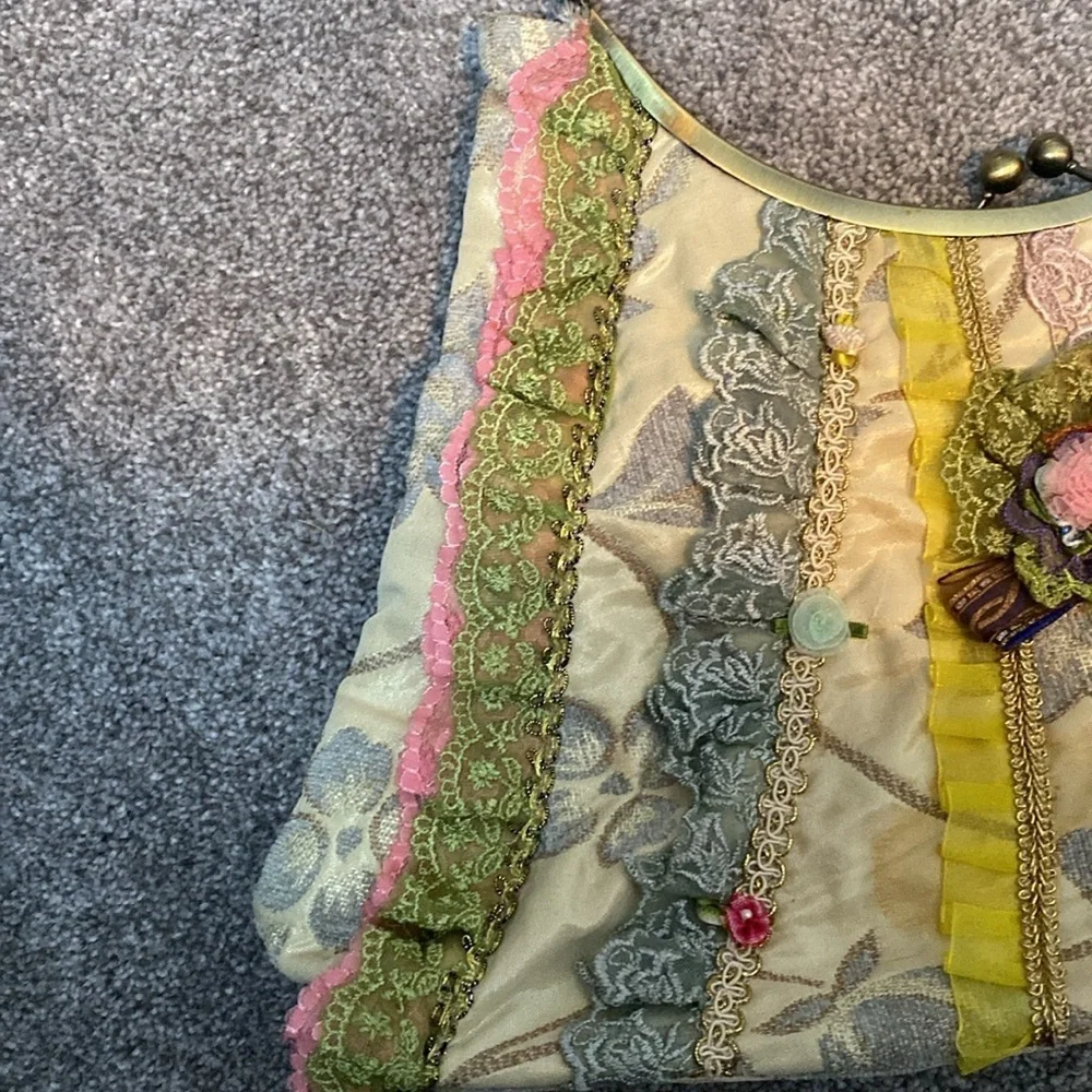 Ziba The Collection Vintage Purse Handbag Kiss Lock Unique